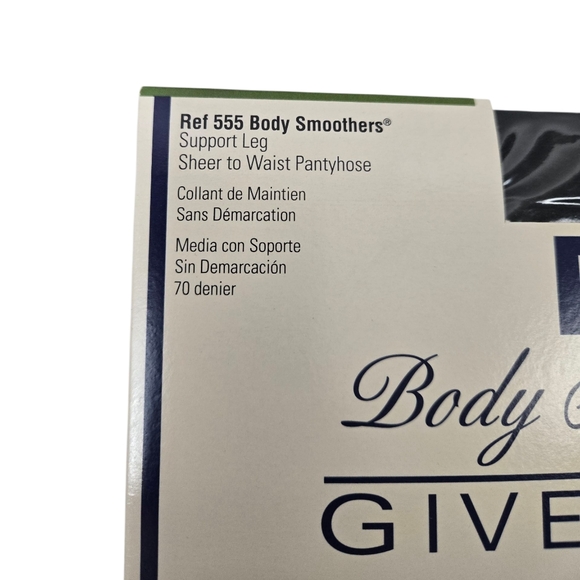 Givenchy 90's Vintage Sheer Pantyhose Bon Navy Size C Body Smoothers - Picture 4 of 9